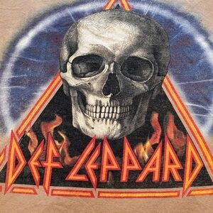 Def Leppard Hysteria-skull logo name band-3XL(27x29)